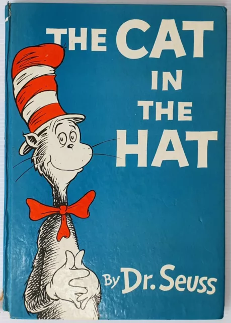 The Cat In The Hat by Dr Seuss UK 1st First Edition 1958 Hard Cover Vintage Rare