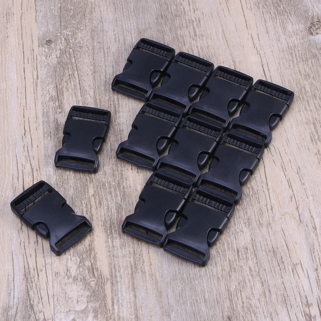 12 Pcs Quick Release Buckle Plastic Webbing Buckle Accessories