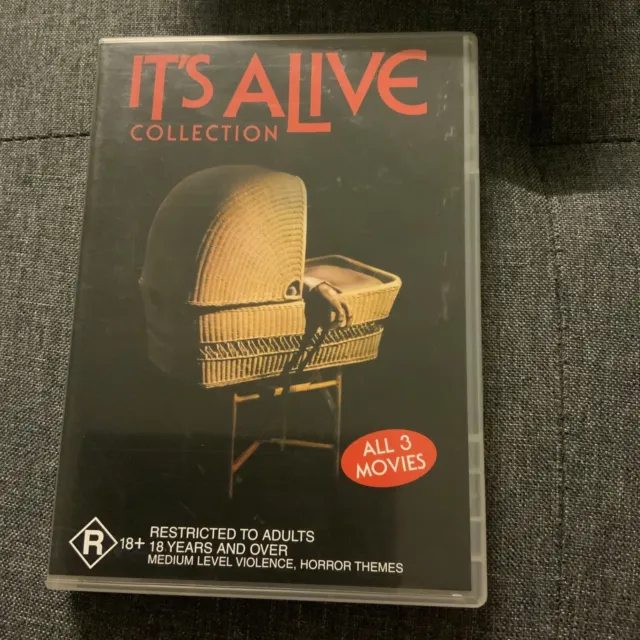It's Alive Collection Dvd (All 3 Movies) Rare Dvd Rated R18+ Region 4