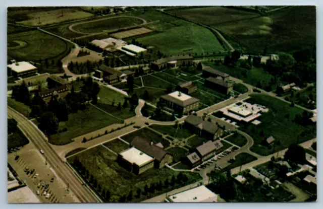 Aerial View Brevard College North Carolina NC Postcard United Methodist Church