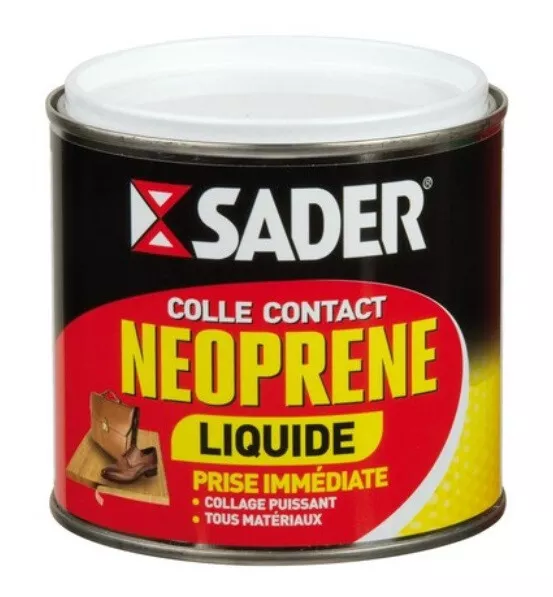 Colle contact puissante néoprène liquide tous matériaux 500ml SADER