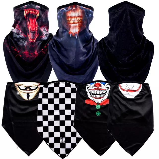 Winter Ski Neck Warmer Tube Biker Snood Scarf Face Mask Bandana Balaclava Clown