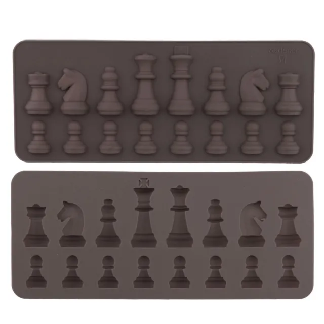 Chess Molds for Resin Casting, Upgraded Resin Chess Set Mold with 16 Piece  3D F