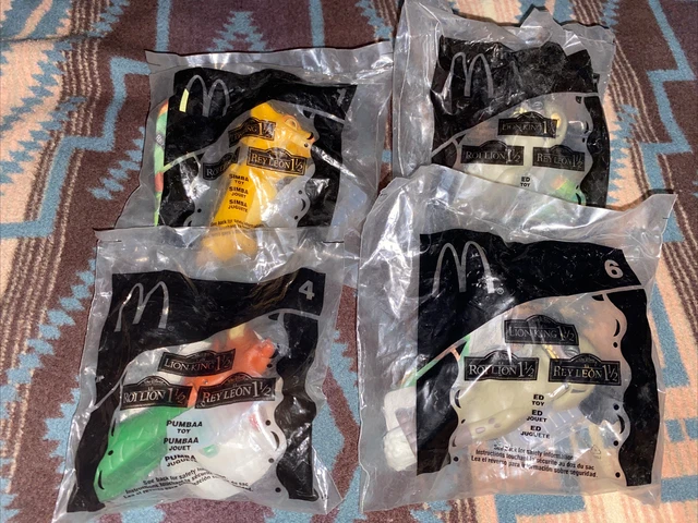 The Lion King 1 1/2 McDonald's Happy Meal Lion King Finger Puppets Tapper Toys