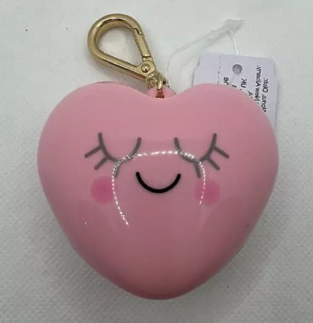 Bath & Body Works Pink Valentine's Smiley Heart Pocketbac Holder