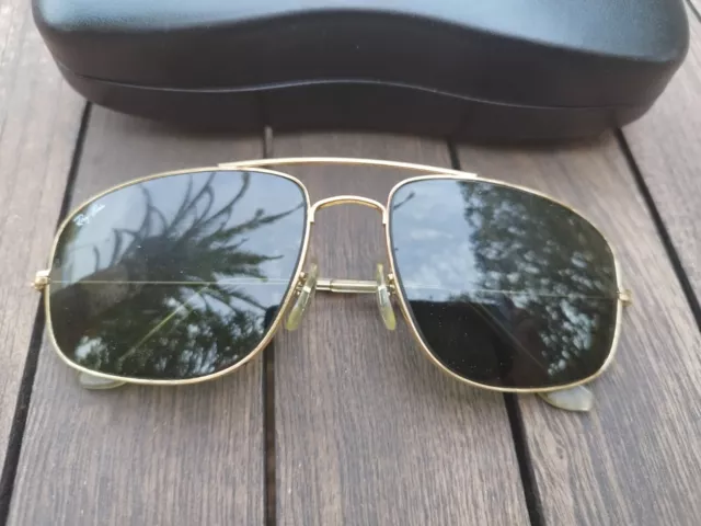 Vintage BL Ray Ban Explorer gold metal 62-14,  G15 lens