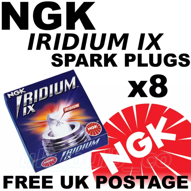 8x NGK IRIDIUM IX Spark Plugs LAND ROVER RANGE ROVER 4.0 P38 Model 99 > No.3764