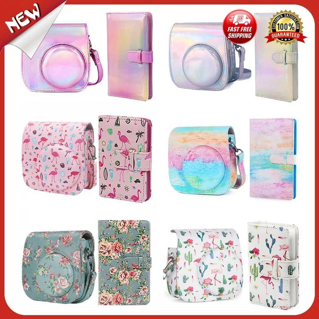 es For Fujifilm Instax Mini 11 9 8+ 8 Camera PU Leather Shoulder Bag Case + Albu