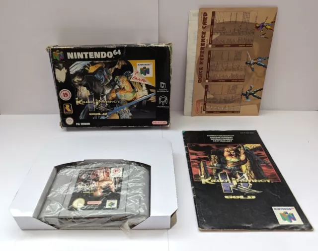 Killer Instinct Gold N64 Complete inc Quick Reference Card
