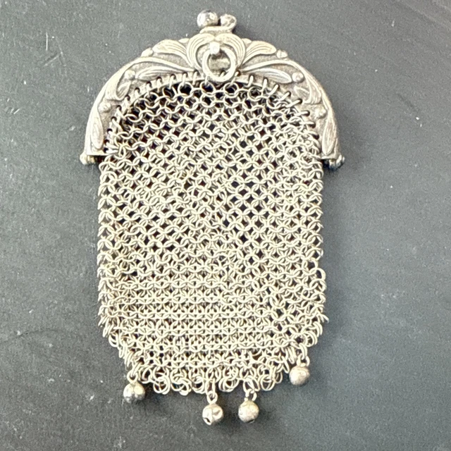 Pendentif Ancien En Argent Massif 925 - Breloque Art Nouveau, Style Monnaie