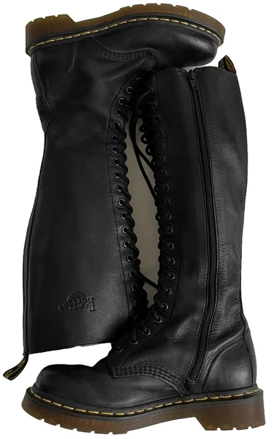 DR MARTENS 1B60 VIRGINIA LEATHER KNEE HIGH BOOTS Women s Sz 6 MSRP
