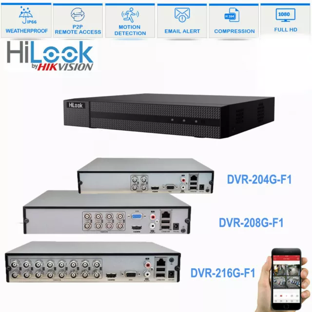 Hikvision Hilook Dvr 4Ch 8Ch 16Ch Turbo Cctv 1080P Full Hd Channel Ahd Tvi Cvi