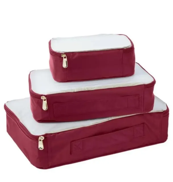 Samantha Brown Luggage EXPANDABLE Packing Cube ULTIMATE Organizer  ~ BURGUNDY