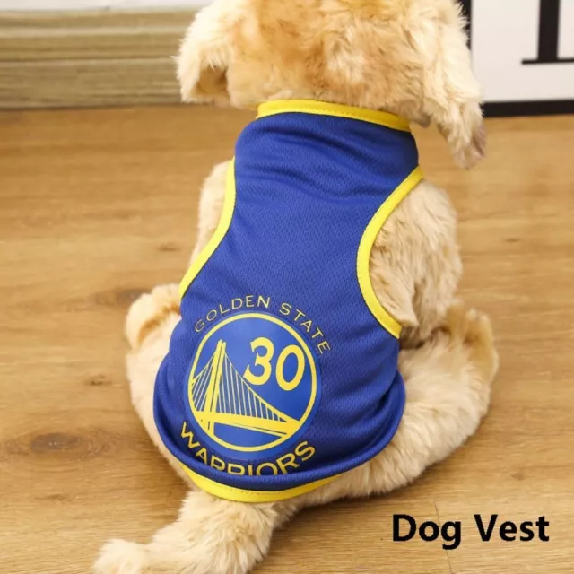 S/M/L Pet Clothes Soft Dog T-Shirts Cute Basketball Wear  Pet