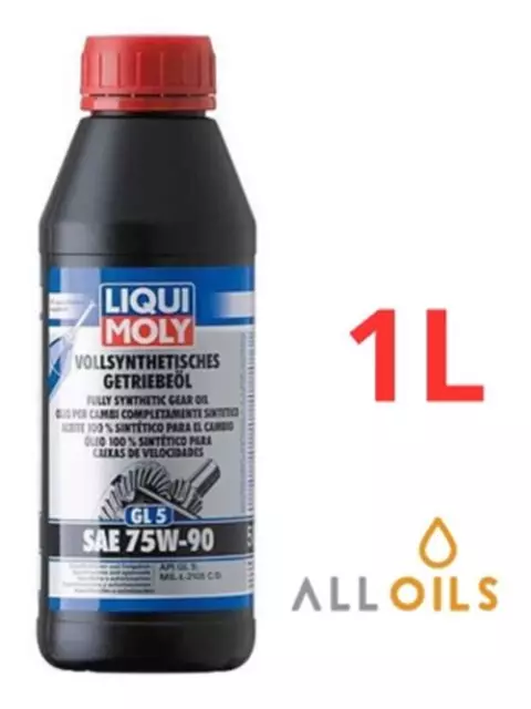 Liqui-Moly Fully Synthetic Very High Performance Gear Oil API GL5 75W-90 1L