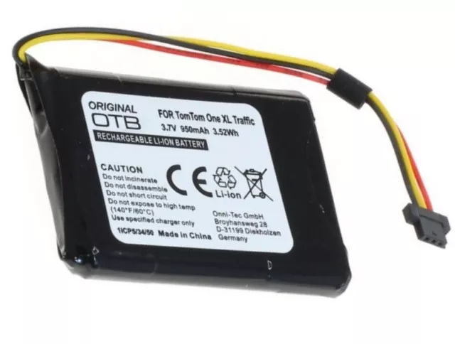 Akku für TomTom Icp463446v Vpn P11p16-22 - S01 Tmp400sl Navi Accu Batterie