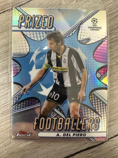 23 Topps Finest Alessandro Del Piero Juventus PRIZED FOOTBALLERS