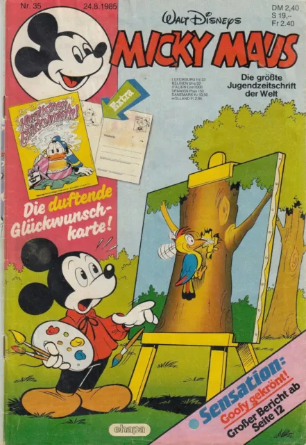 ehapa - Walt Disneys Micky Maus Heft Nr. 35 - 24.8.1985 - OHNE Extrabeilage
