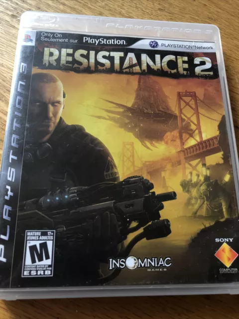 Resistance 2 (Sony PlayStation 3, 2008)Complete In Box Very Good Condition