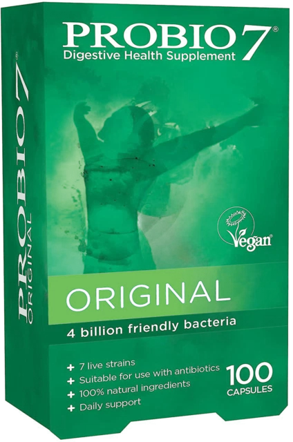 PROBIO 7 ORIGINAL Vegan Approved 7 Live Strains 4 Billion CFU 100 ...