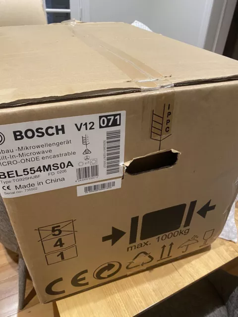 Bosch BEL554MS0A 25L Serie 6 Built-In Microwave Oven 900W