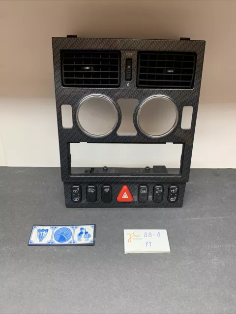 Oem 97-04 Mercedes Benz R170 Slk230 Slk320 Radio Climate Dash Trim Bezel Vents