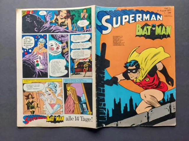 EHAPA COMIC / SUPERMAN und BATMAN Heft 17 von 1971 / Z2 (mit Gutschein)