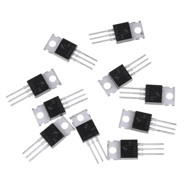 10Pcs TIP41C TIP41 NPN transistor TO-220 new and high quality SA BCDE'EL