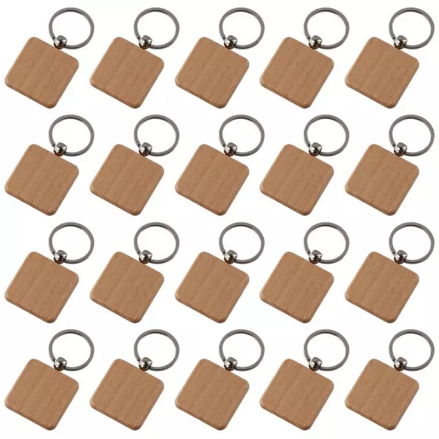 square square keychain wooden square wood keychain wooden keychain  wood crafts