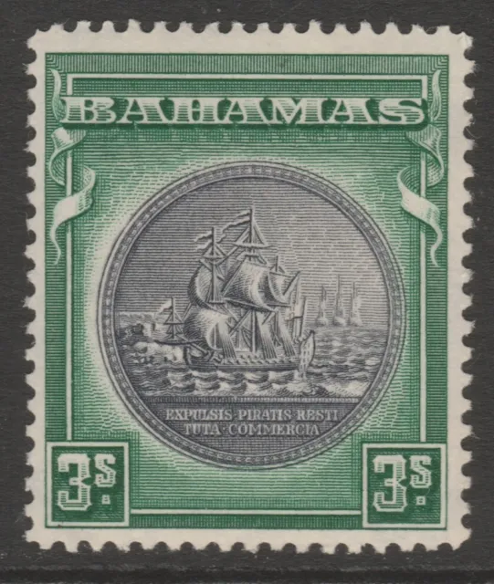 Bahamas sg132 MINT 1930 Tercentenary 3s slate-purple & myrtle-green