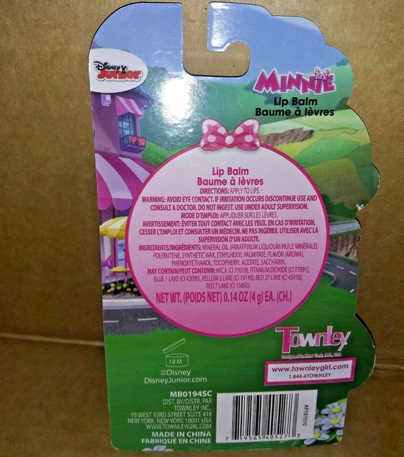 Disney Minnie Mouse Blue Berry and Cotton Candy Flavored .14 oz Lip Balm 2