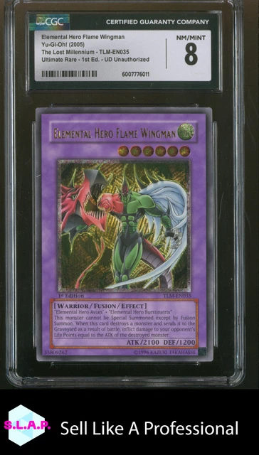 Yu-Gi-Oh! Elemental Hero Flame Wingman Card - TLM-EN035 Ultimate Rare 1st Edition