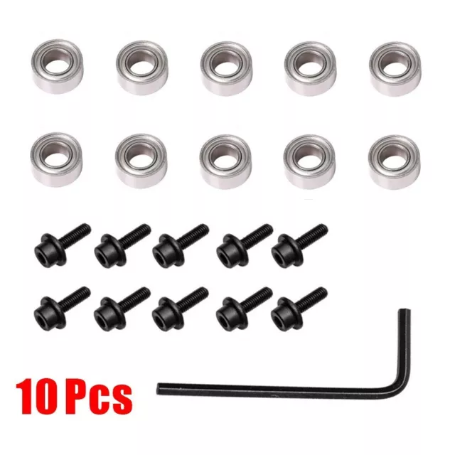 High Precision For Router Bit Bearings 10pcs Top Mounted Ball Bearings Guide