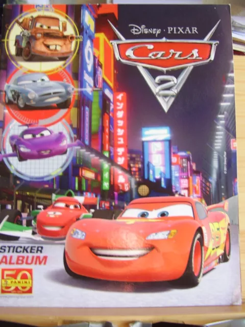 Panini Disney Pixar Cars 2 Movie Empty Sticker Album 2011 With Poster 50 Years