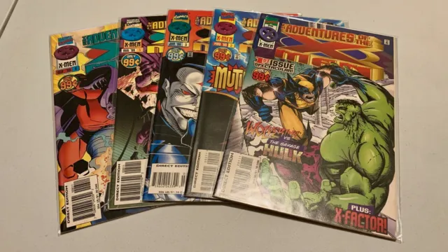 MARVEL COMICS: The Adventures of the X-Men Vol 1 (#1, 2, 3, 5 & 6)