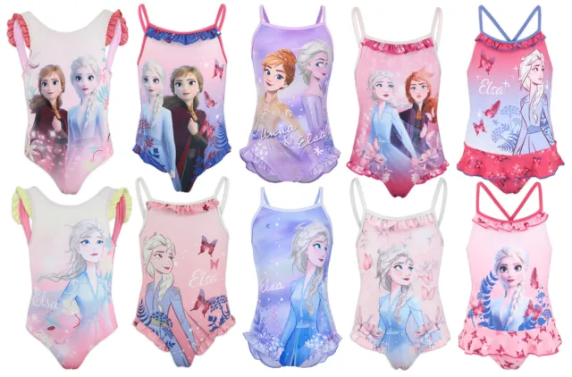 Disney Frozen 2 - Costume Intero 1 Pezzo Mare Piscina - Bambina