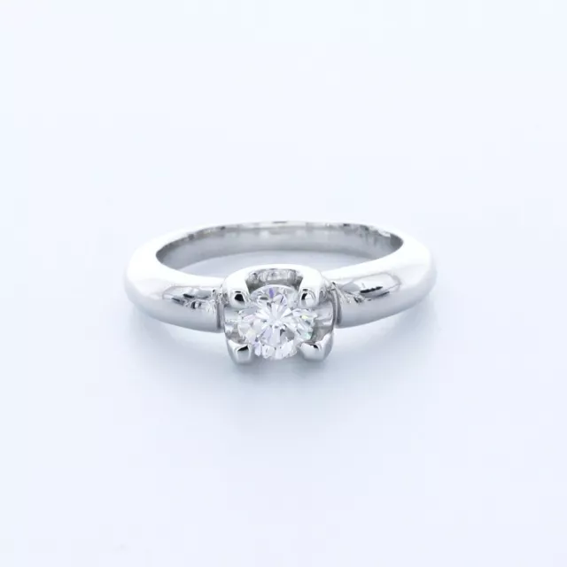 0.43ct G/SI1 Round Natural Diamond 18k Gold Classic Solitaire Engagement Ring