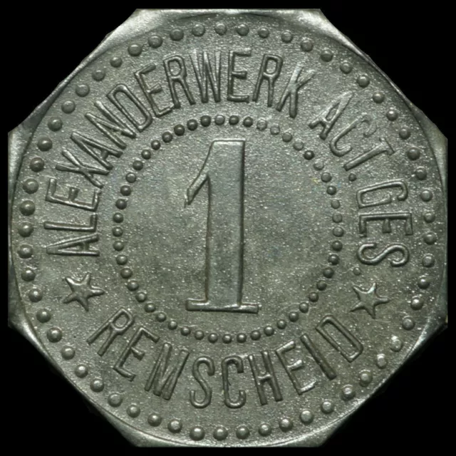 POW CAMP - WWI: 1 Pfennig. KGL - ALEXANDERWERK AG REMSCHEID / RHEINPROVINZ.