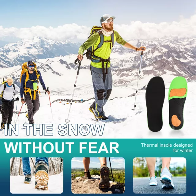 Memory Foam Orthopaedic Unisex Shoe Insoles Pads Trainer Foot Feet Comfort Heel 3
