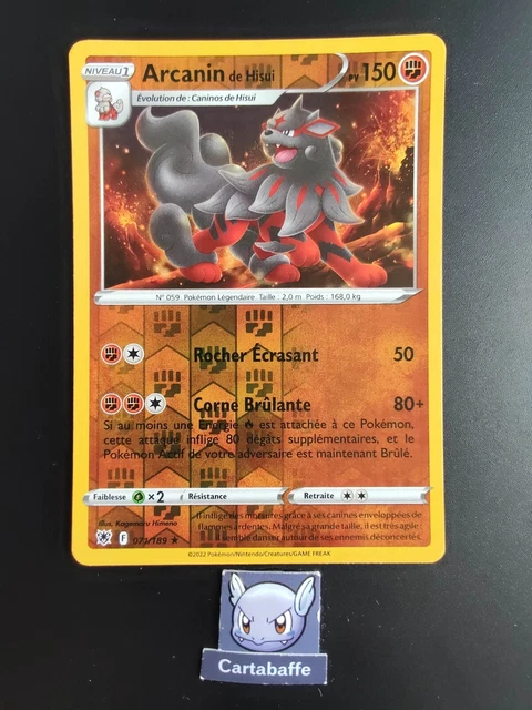 Carte Pokémon Arcanin de Hisui 071/189 Reverse EB10 Astres Radieux NEUF