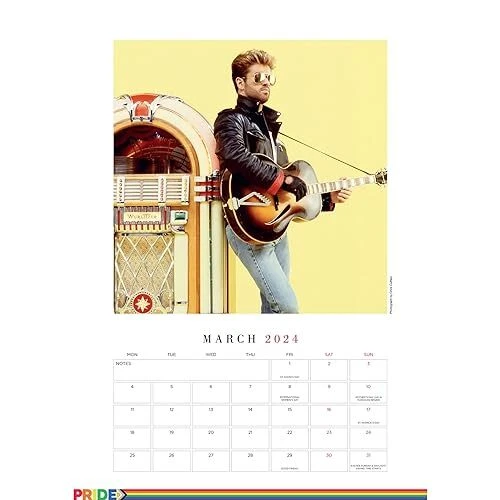 MICHAEL 2024 Calendar Month To View A3 Wall Calendar Official