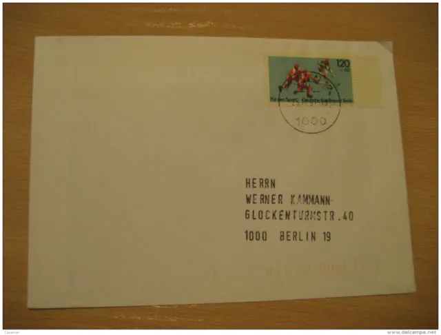 Berlin 1991 Eishockey WM Ice Hockey Sur Glace 1983 Stamp On Cover Germany