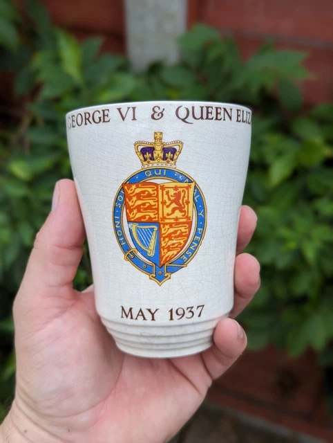 Royal Tudor Ware King George VI & Queen Elizabeth May 1937 London County Cup