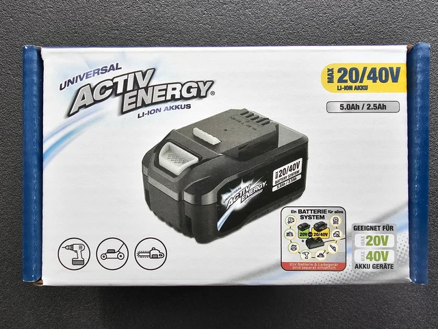 ACTIV Energy 20V/40V Akku 5.0Ah / 2.5Ah für Ferrex neu (Neu und