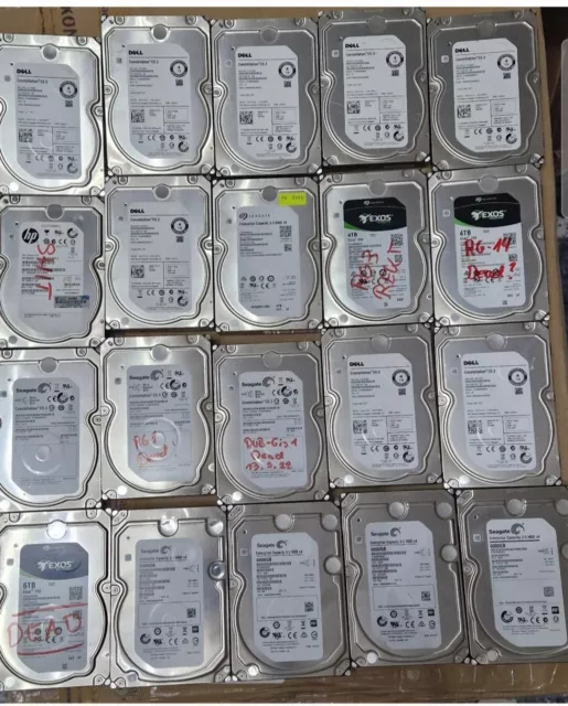 20x Konvolut Festplatten HDD 2.5/3.5zoll DEFEKT FAULTY!!6tb/4tb/2tb