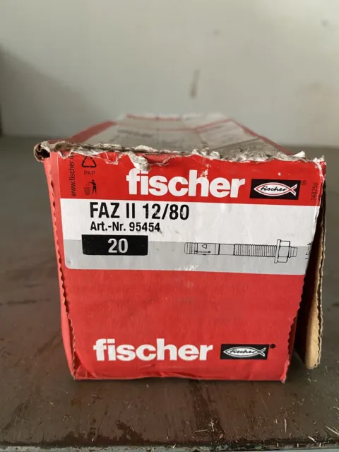 Fischer Ankerbolzen / Schwerlastanker FAZ II 12/80 - 20 Stück Neu OVP