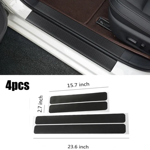 4x Lexus Car Door Plate Sill Scuff Cover Anti Scratch 4D Decal Sticker Protector