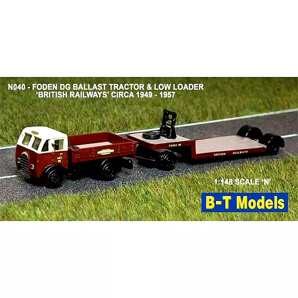 B-T Models  1:148 Scale- N040 Foden Dg Tractor And Trailer British Railways