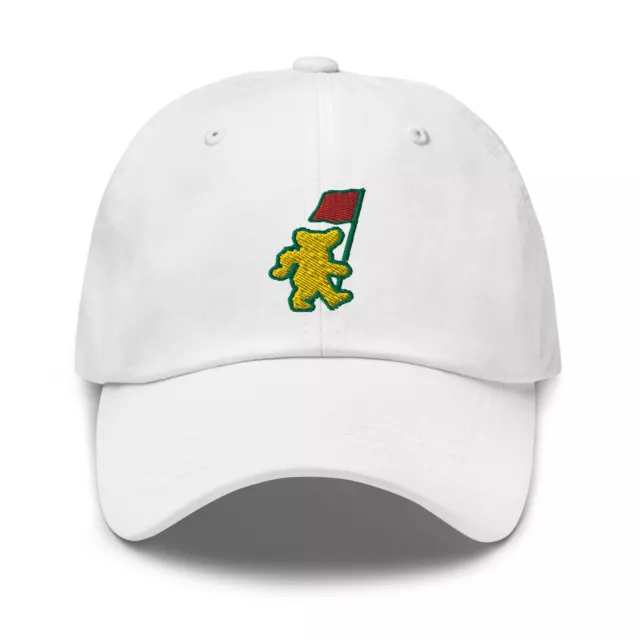 For Grateful Dead Dancing Bear Dad Hat Augusta Cap Golf Hat Masters