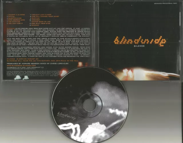 BLINDSIDE Ultra Rare 2002 DIFFERENT ARTWORK ADVNCE PROMO DJ CD 2002 MINT USA